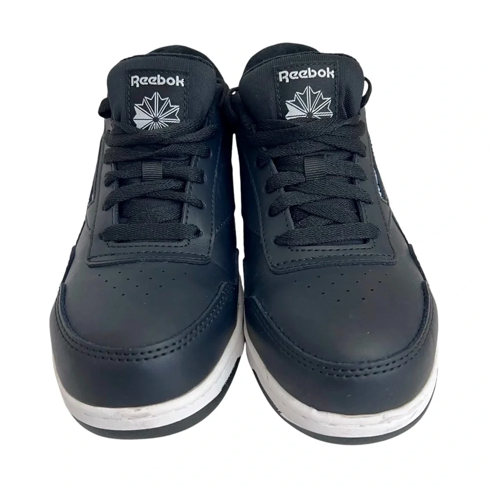 Reebok Women’s Size 8 / Men’s Size‎ 6 Black Leather Work Shoes Comp Toe Sneakers